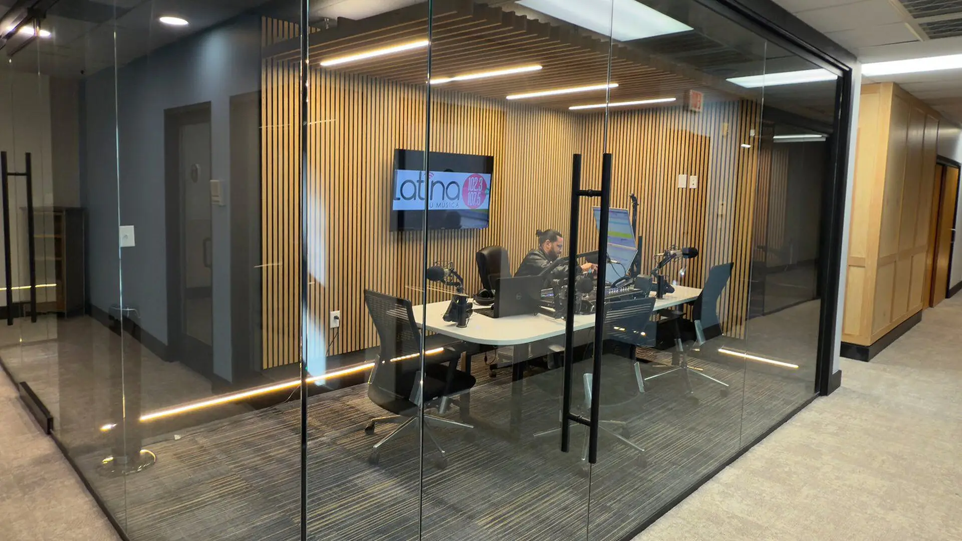 Broadcasting studio interior