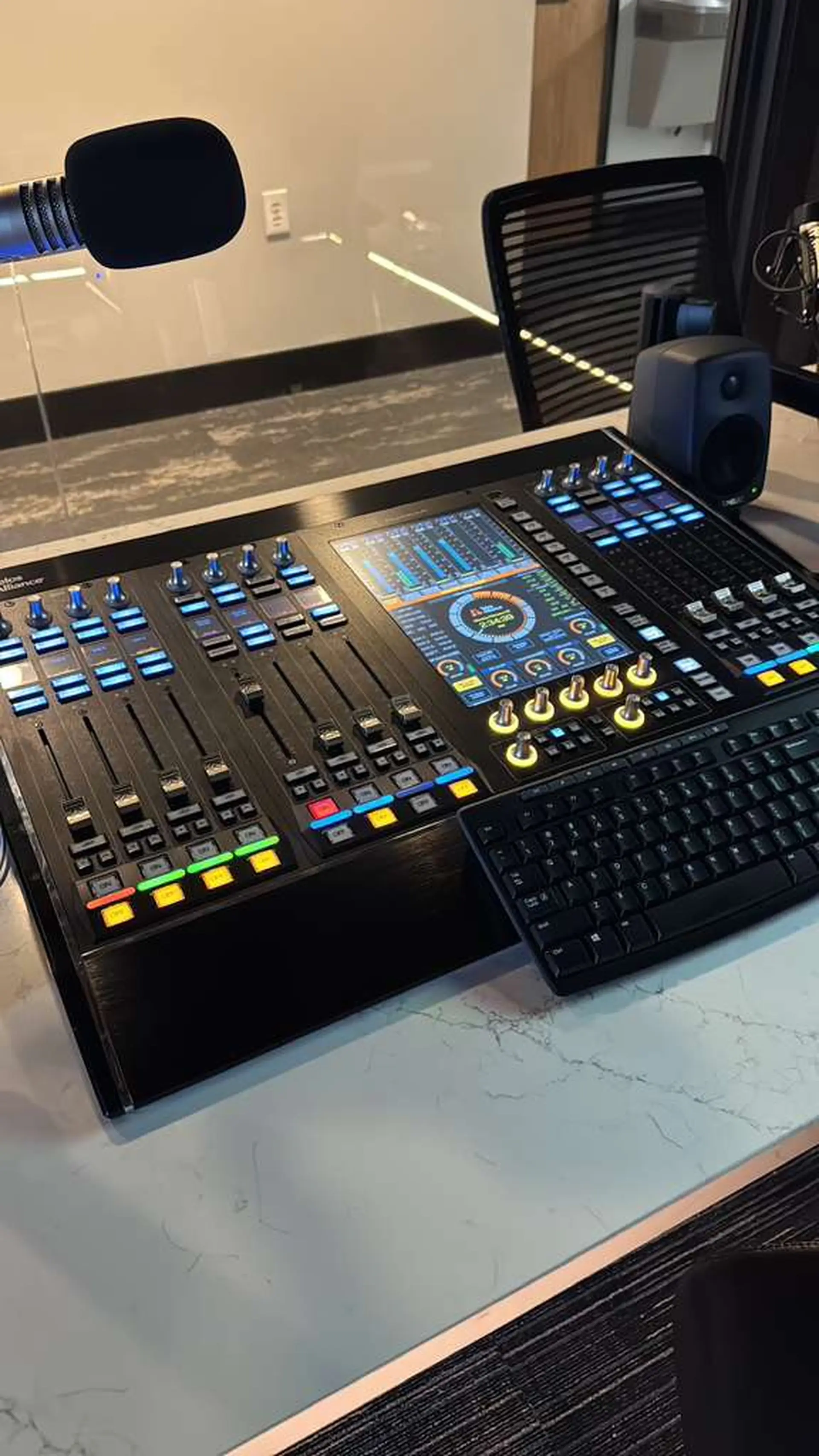Professional audio mixing console